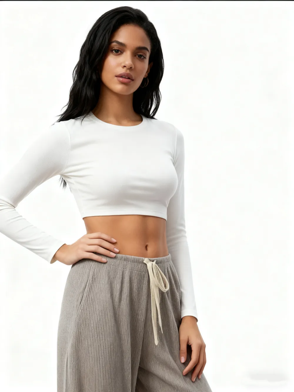 Comfortable Wide Leg Casual Jogging Pants