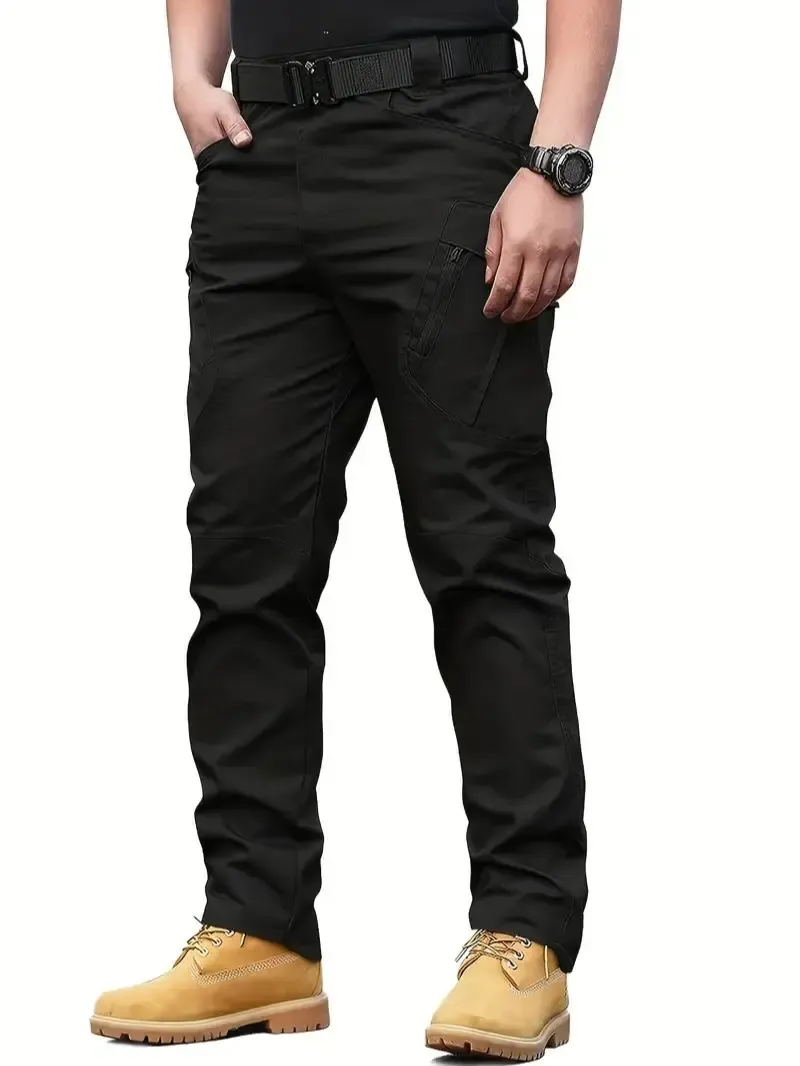 Men's tactical work pants, multi-pocket design, durable fabric
