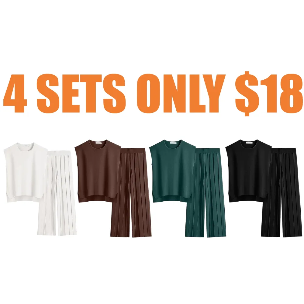 Women’s Crewneck & Wide Leg Lounge Set