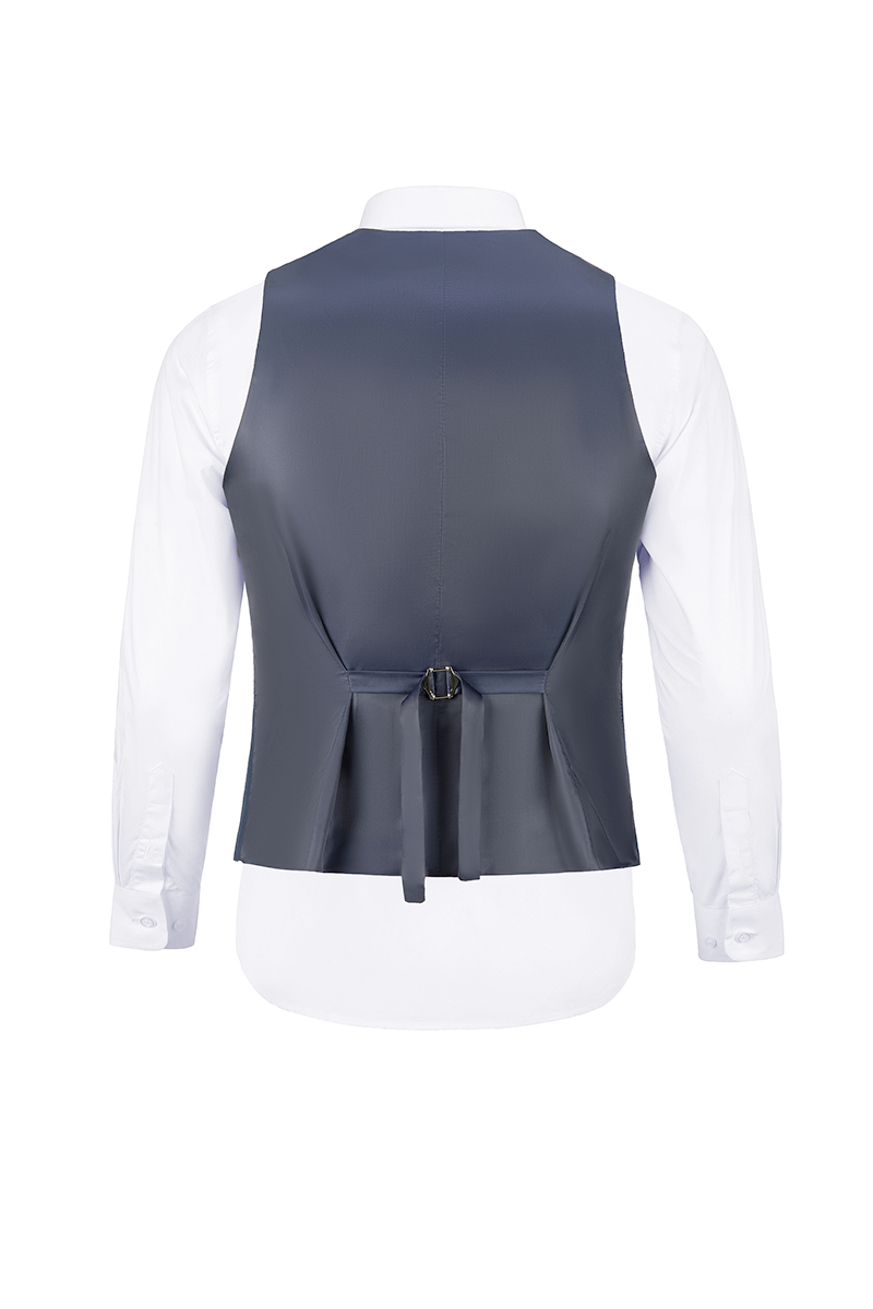 Men's Mixed Material Suit Vest