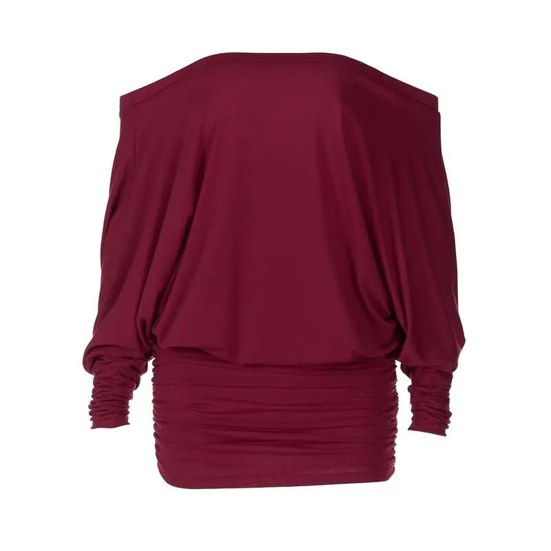 Women's Solid Off The Shoulder Sheer Ruched Dress