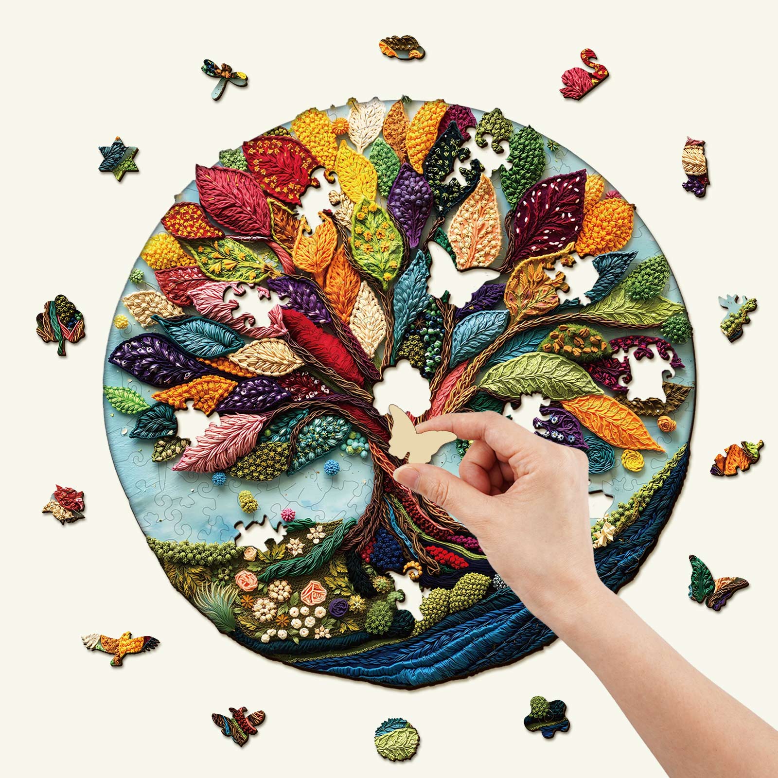 Fibrous Life Tree Wooden Jigsaw Puzzle