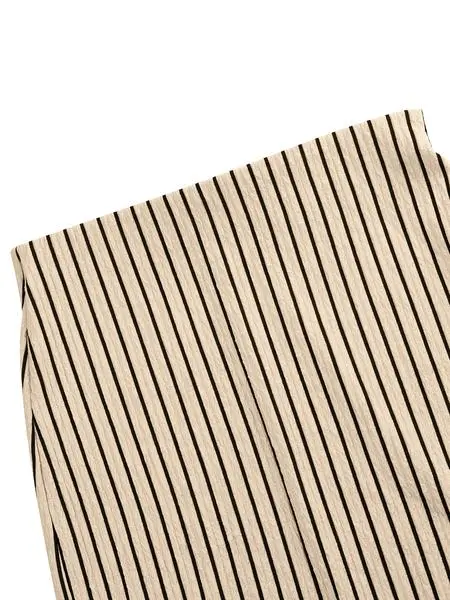Women's Striped Print Tank & High Waist Skirt