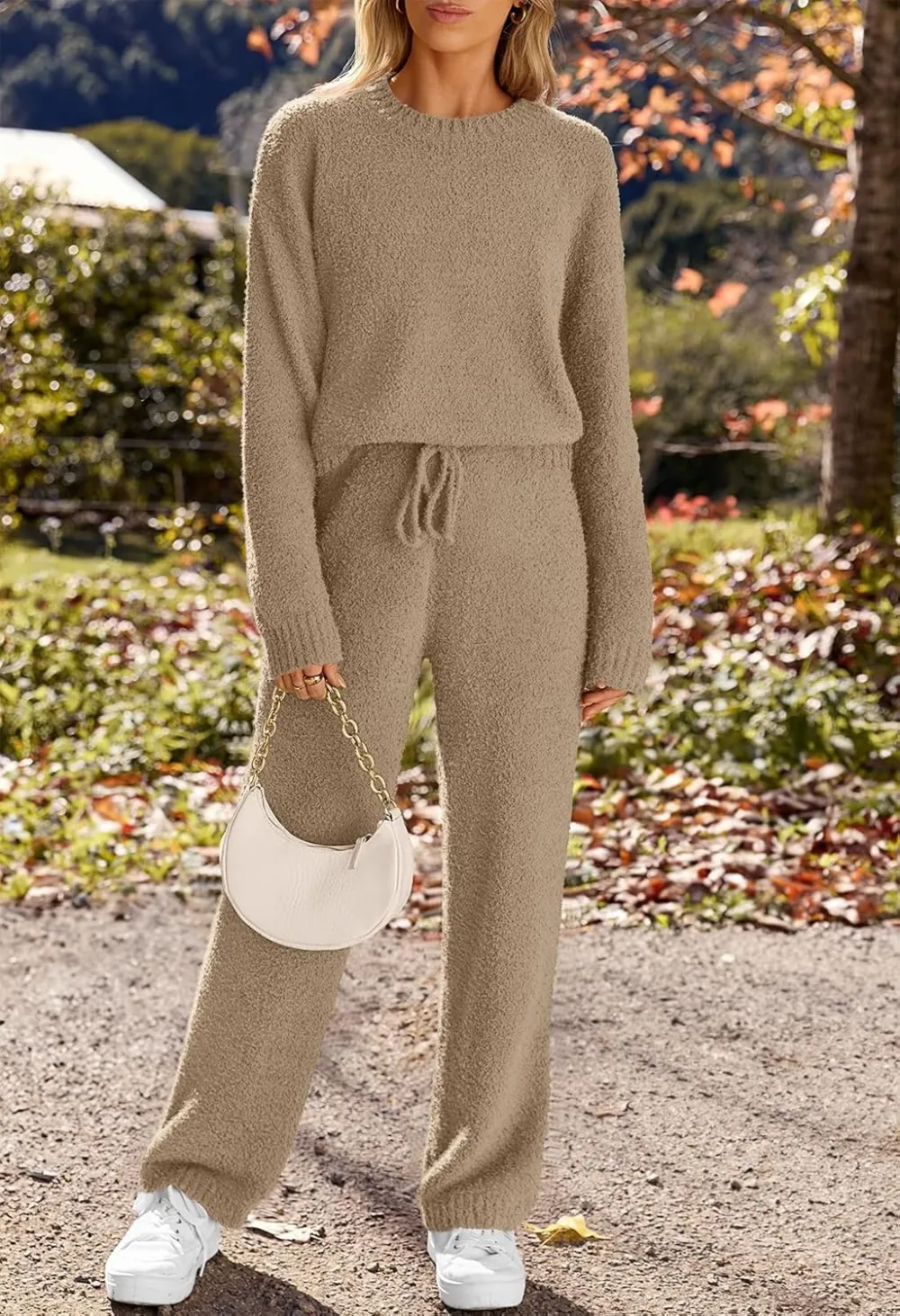 Womens Pajama Sets 2025 Fall Lounge Sweater Set