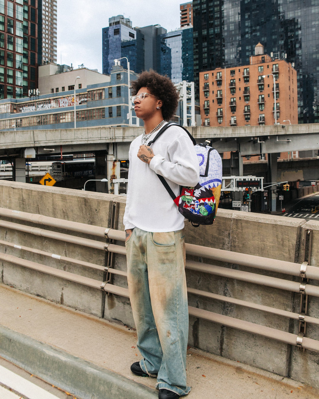 MEAN MONEY COLLAGE BACKPACK