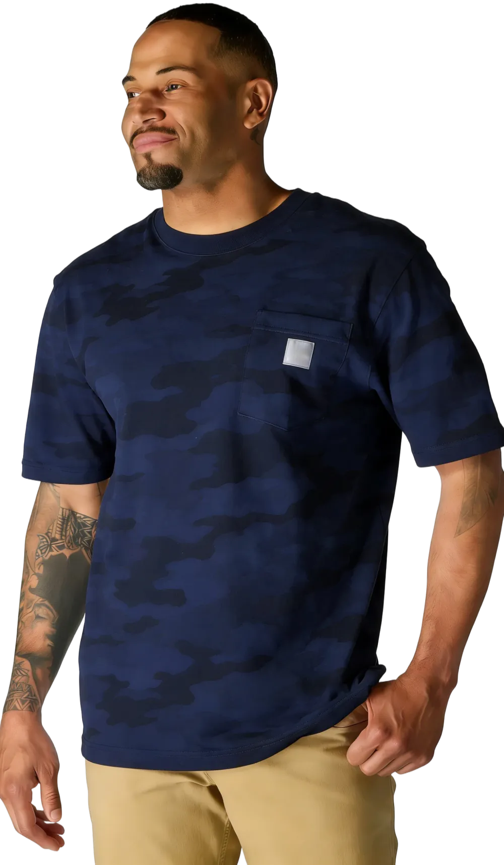 Men's Multi-Color Camo Short Sleeve Tee | Casual Everyday Style