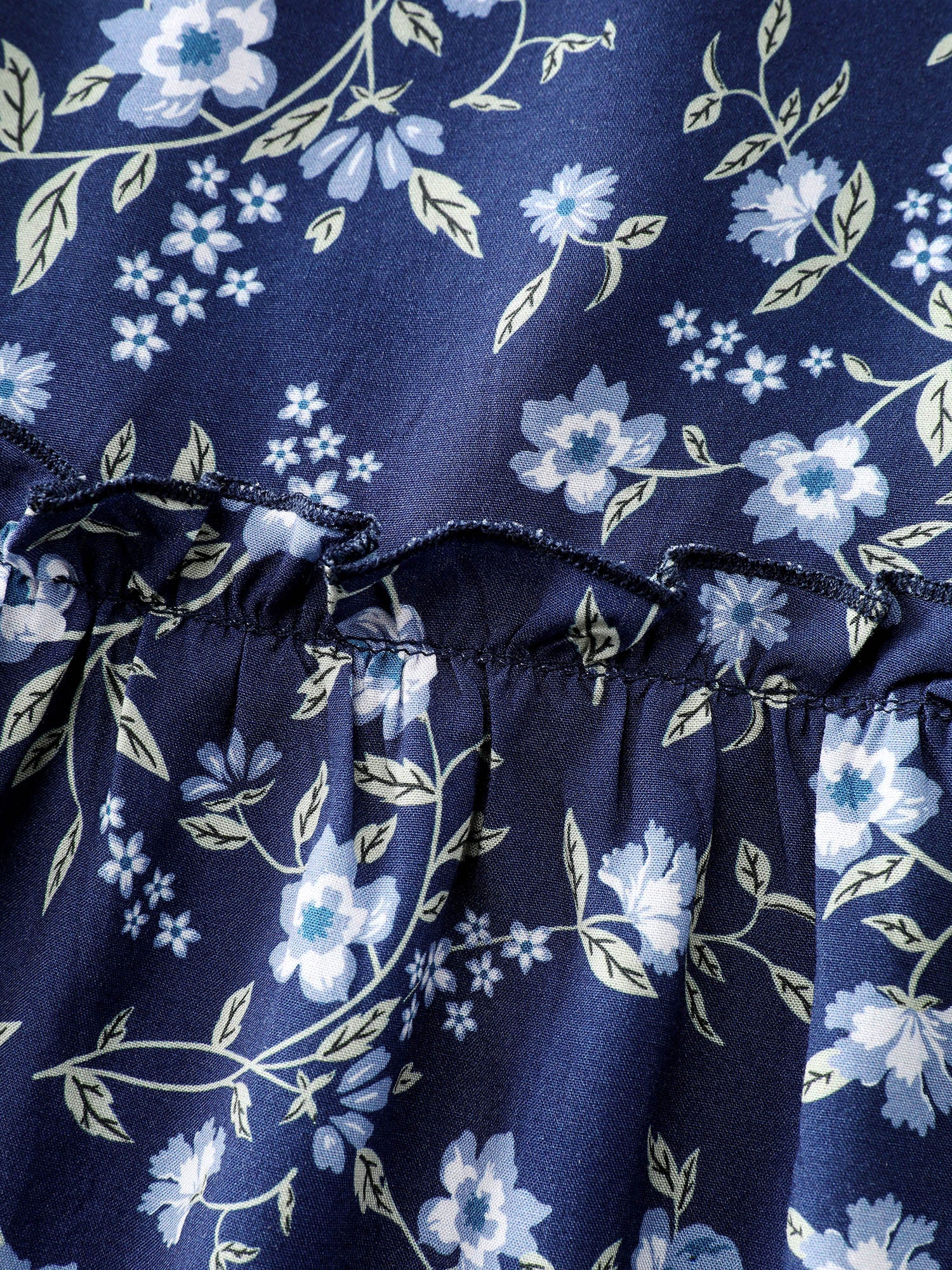 Spring Floral Print Pockets Midi Dress