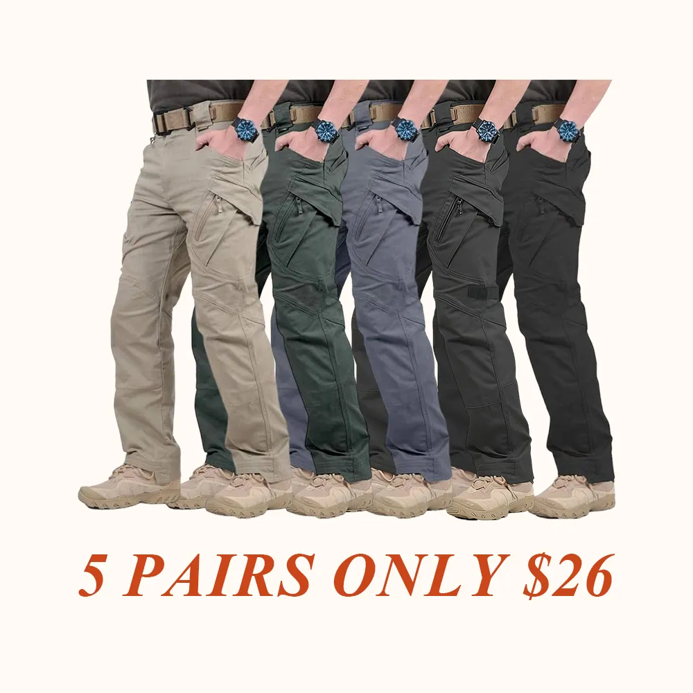 Men's Lightweight Casual Work Pants, Men's Tactical Mountaineering Pants