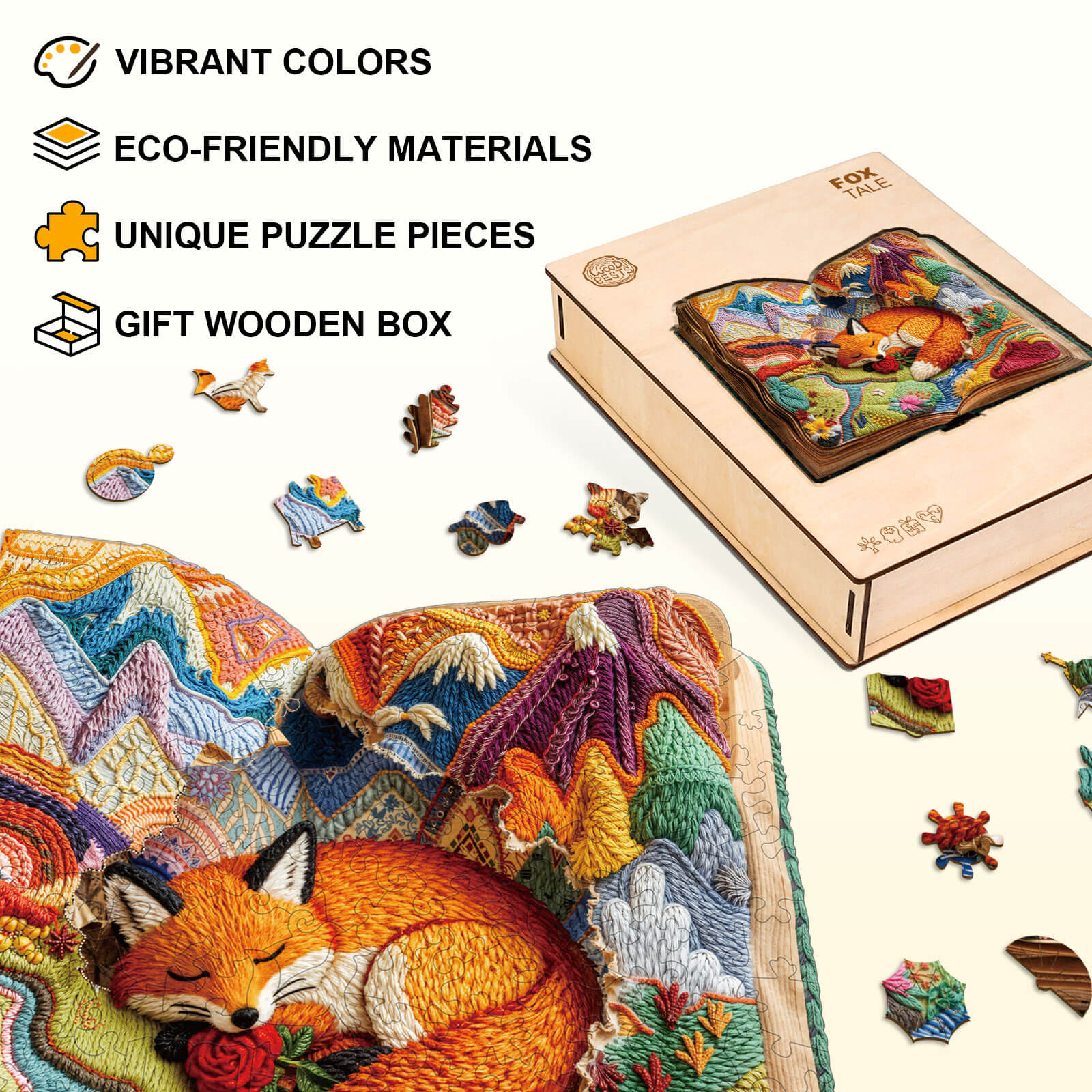 Fox Tale Wooden Jigsaw Puzzle