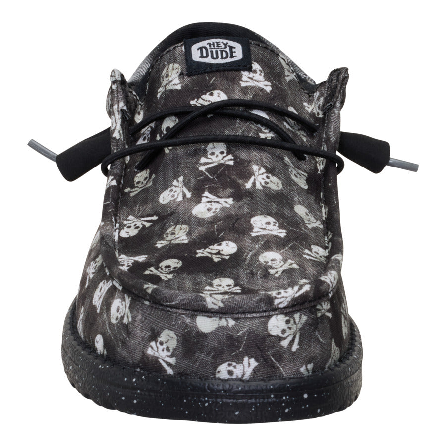 Wally Funk Skull Print - Black/Black Oyster