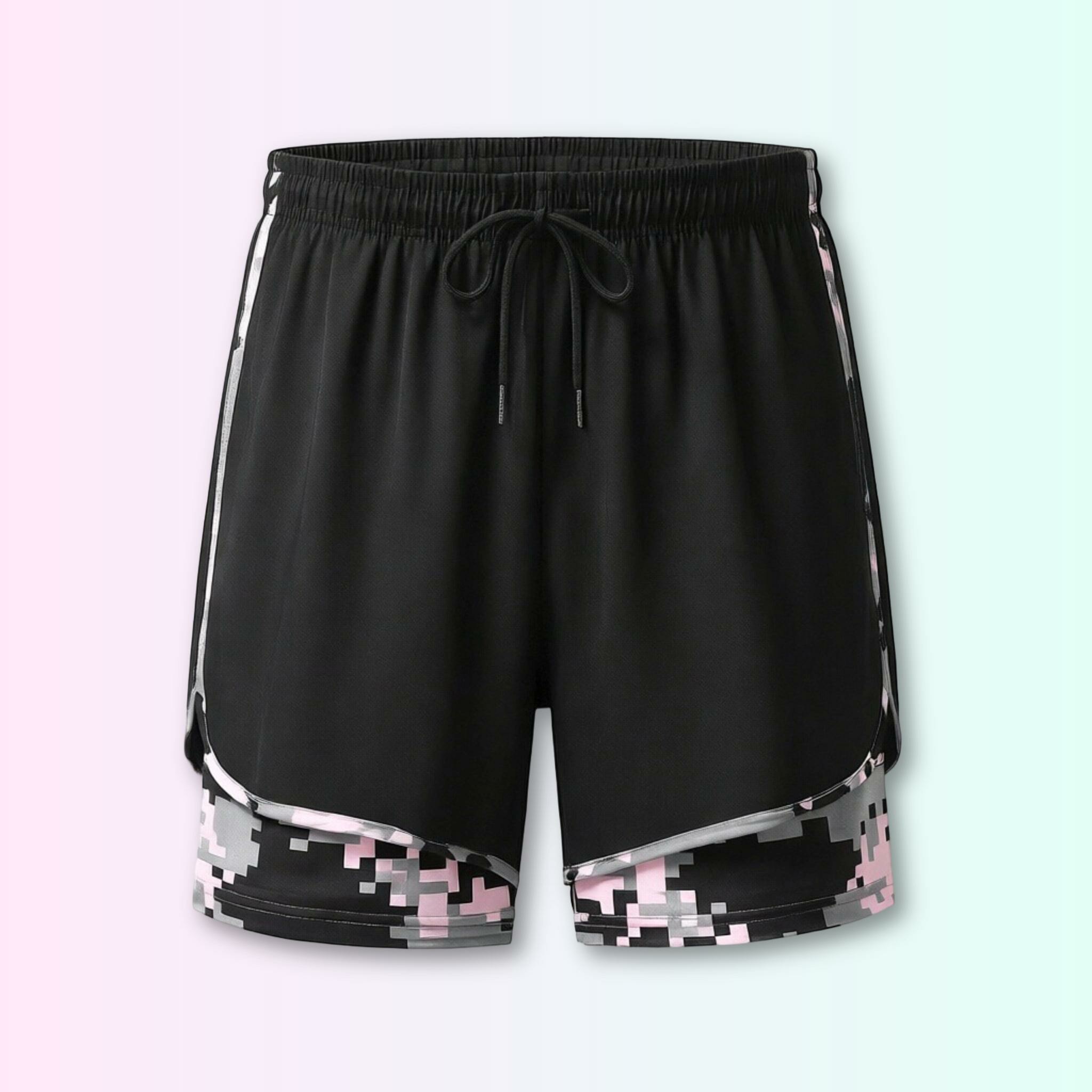 🔥Best Sale!!🔥Women’s 2-in-1 Athletic Running Shorts – Built-In Liner Active Workout Shorts