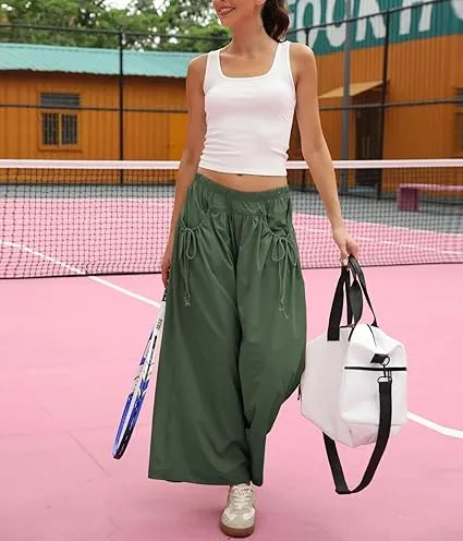 Women's Loose Wide Leg Track Pants