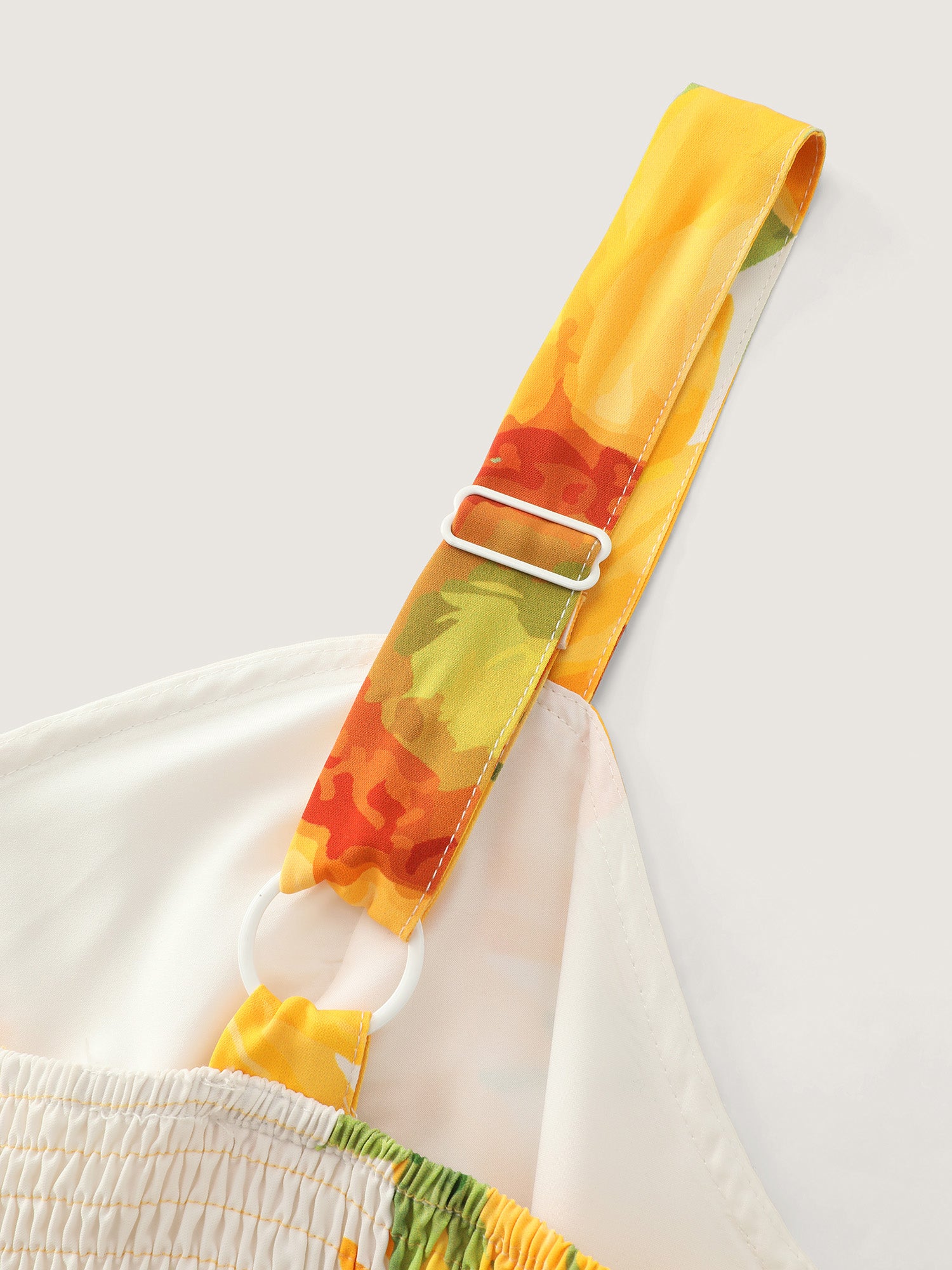 Sunkissed Sunflower Print Shirred Maxi Dress