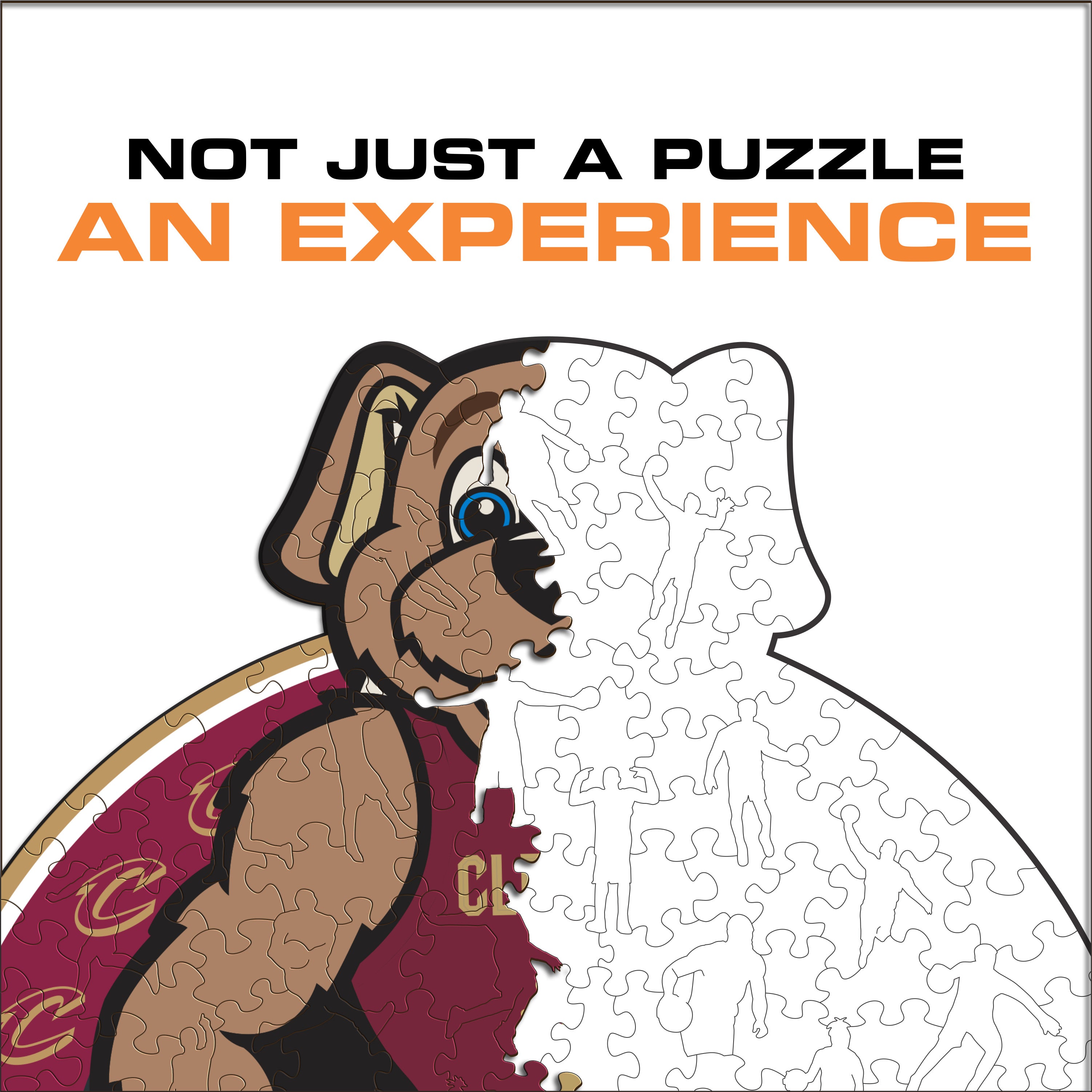 Cleveland Cavaliers™ Mascot - Wooden Puzzle