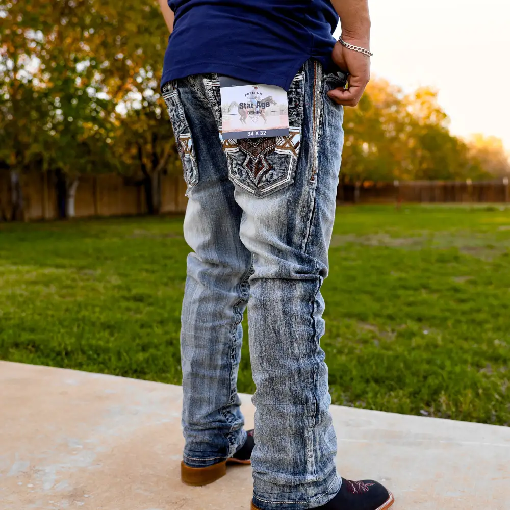 Men’s SA-048 Straight Fit Blue Jean