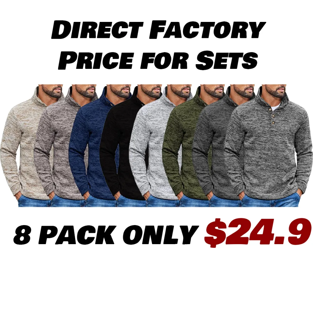 Men's Casual Slim Fit Pullover Sweater Knitted Thermal Sweatshirt.Fleece-lined For Warmth And Wind Protection.Comfortable And Stylish