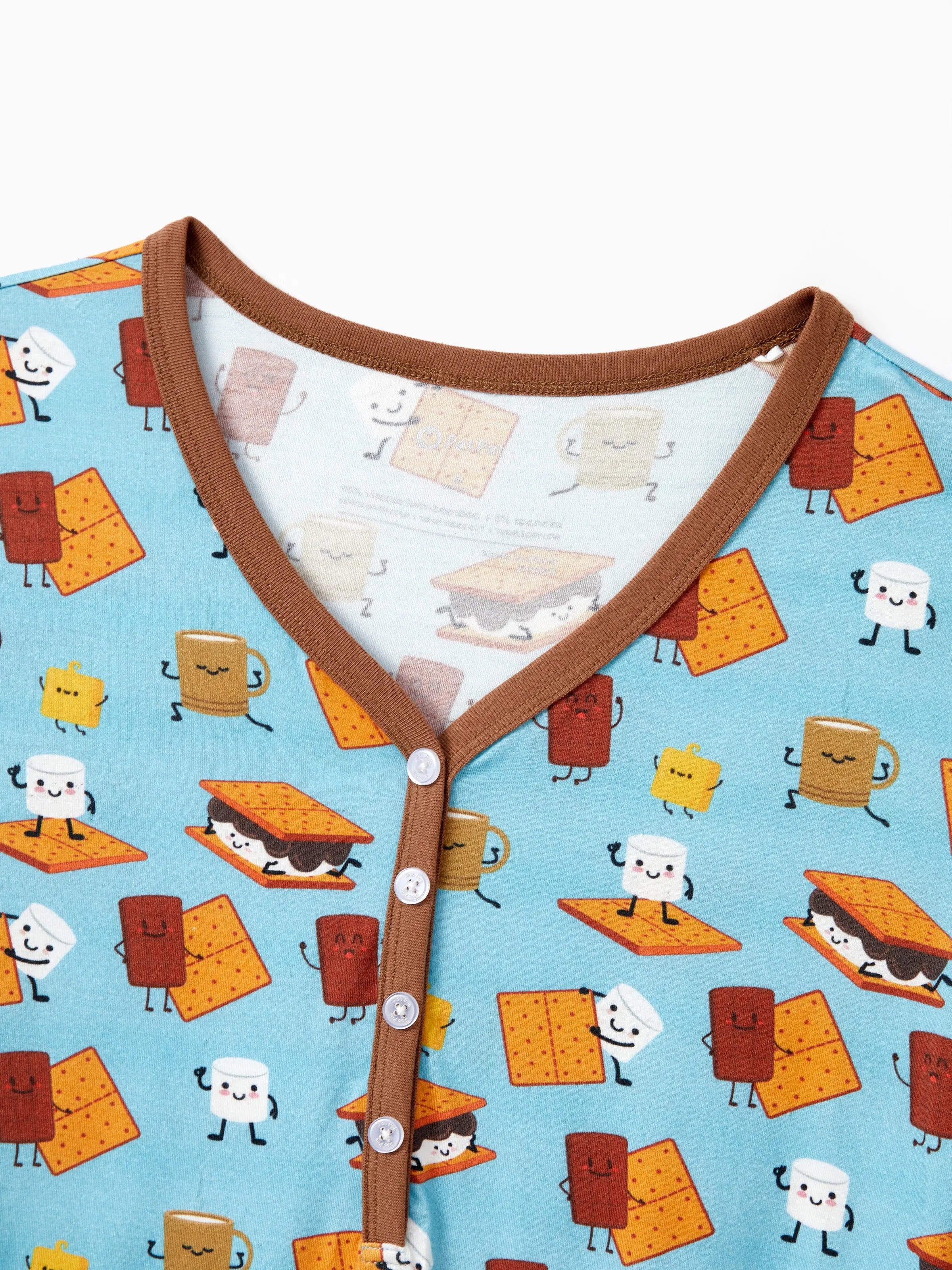 Bamboo Family PJs Cute Print Short Sleeve & Long Pants Sleepwear Matching Pajama set (Snug-Fitting for Children) Green