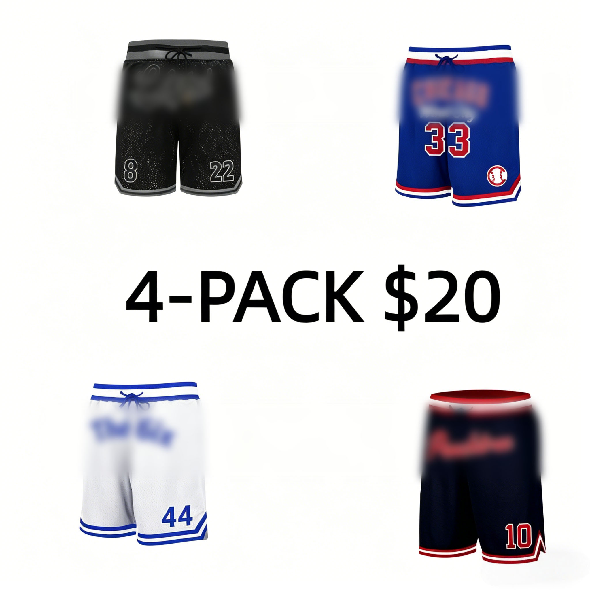Men's Regular Fit Letter & Number Print Drawstring Waist Jersey Basketball Shorts