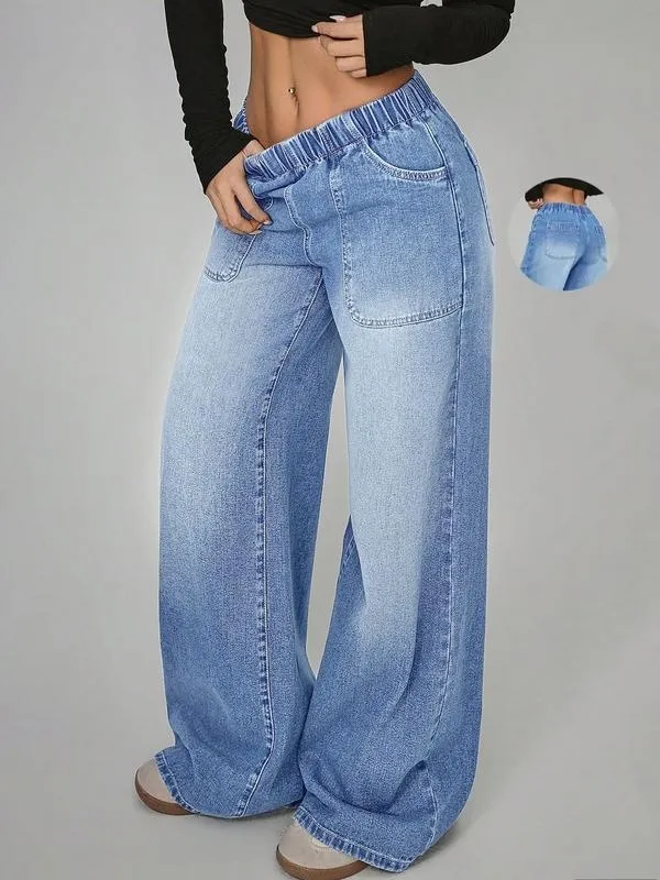 Women's High Waist Loose-Fit Denim Jeans