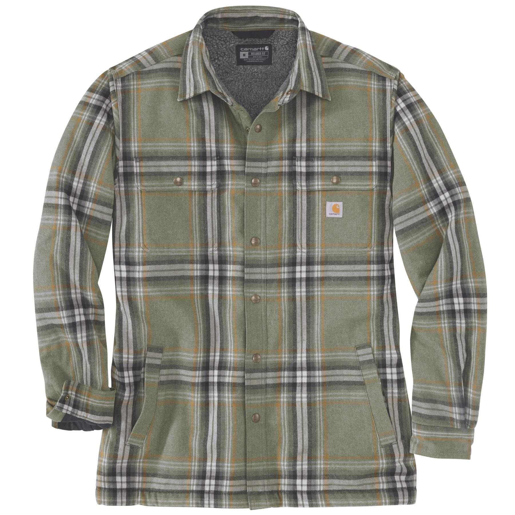 CHT Heavyweight Flannel Relaxed fit Sherpa Lined Shirt Jacket 105430