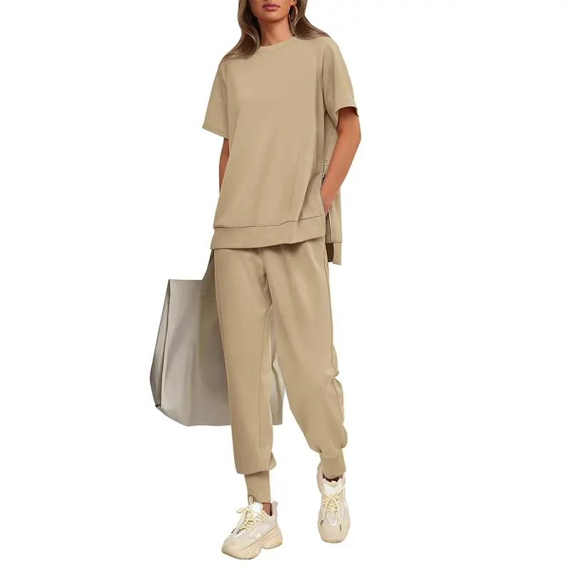 Women's 2-Piece Set Comfy Crew Neck Tracksuits