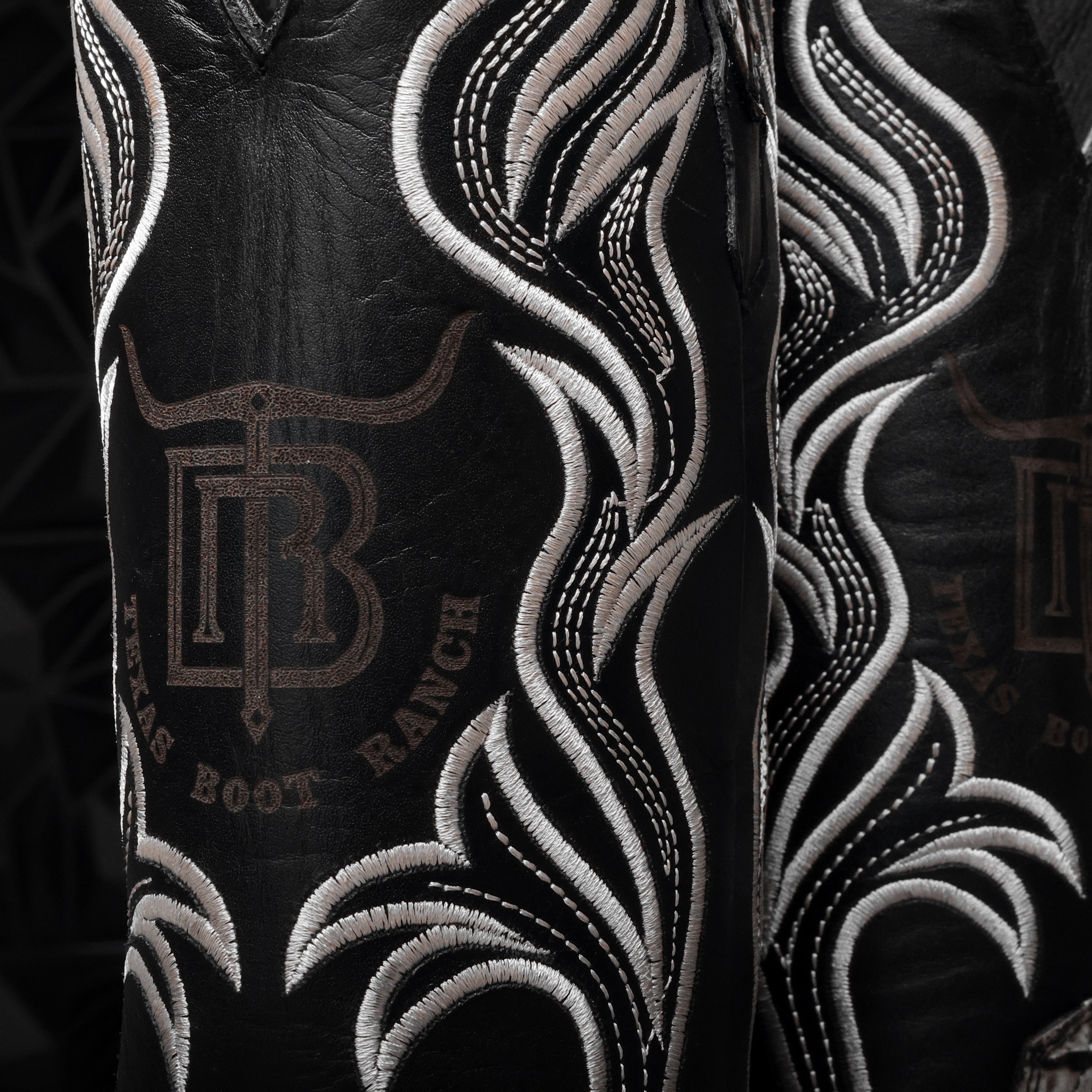 Eclipse Caiman Neck Leather Boots - Square Toe