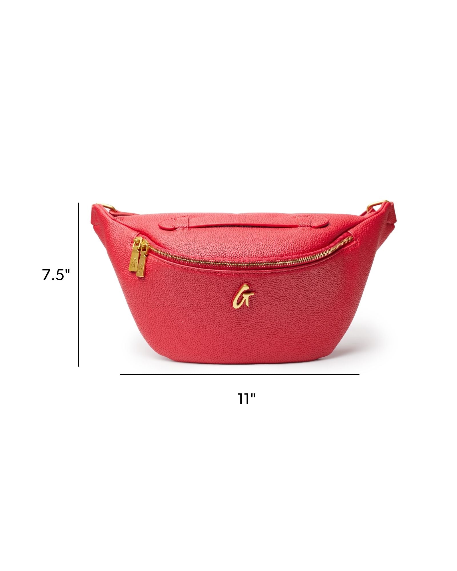 PEBBLE FANNY PACK - RED