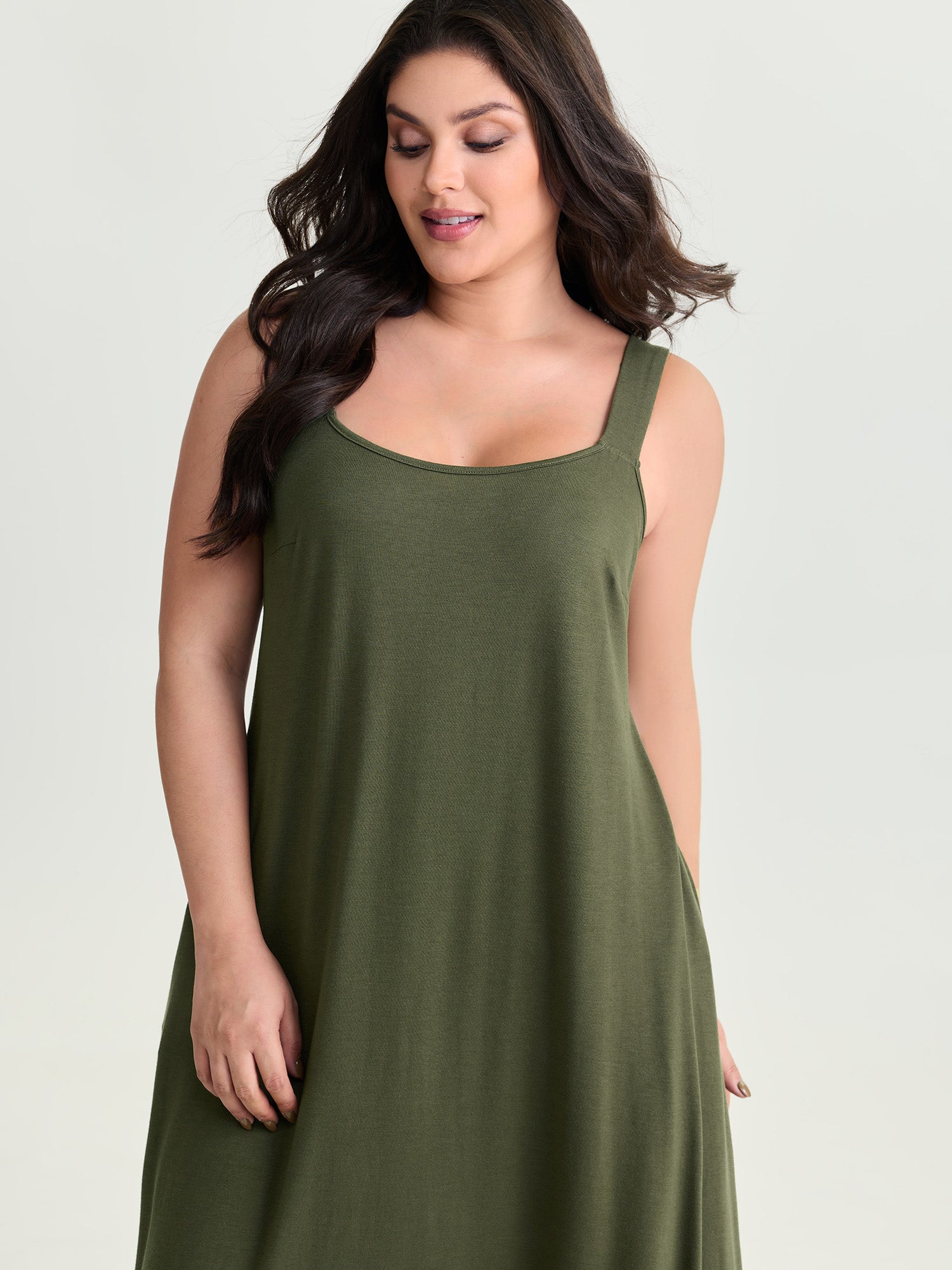 Supersoft Wide-Strap Relaxed-Fit Maxi Dress