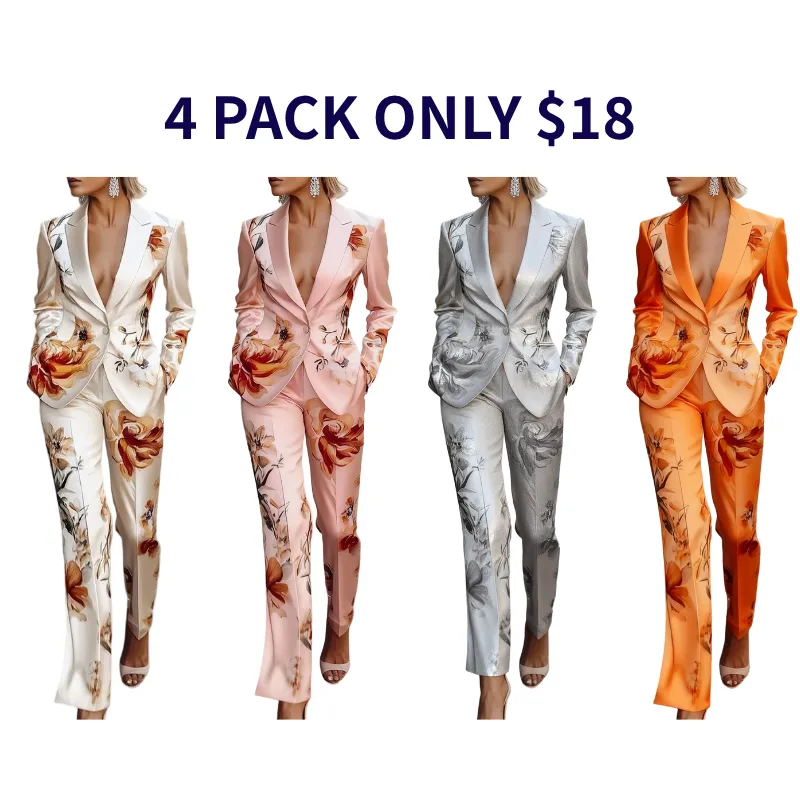 Two-piece Set Women's Floral Print Se