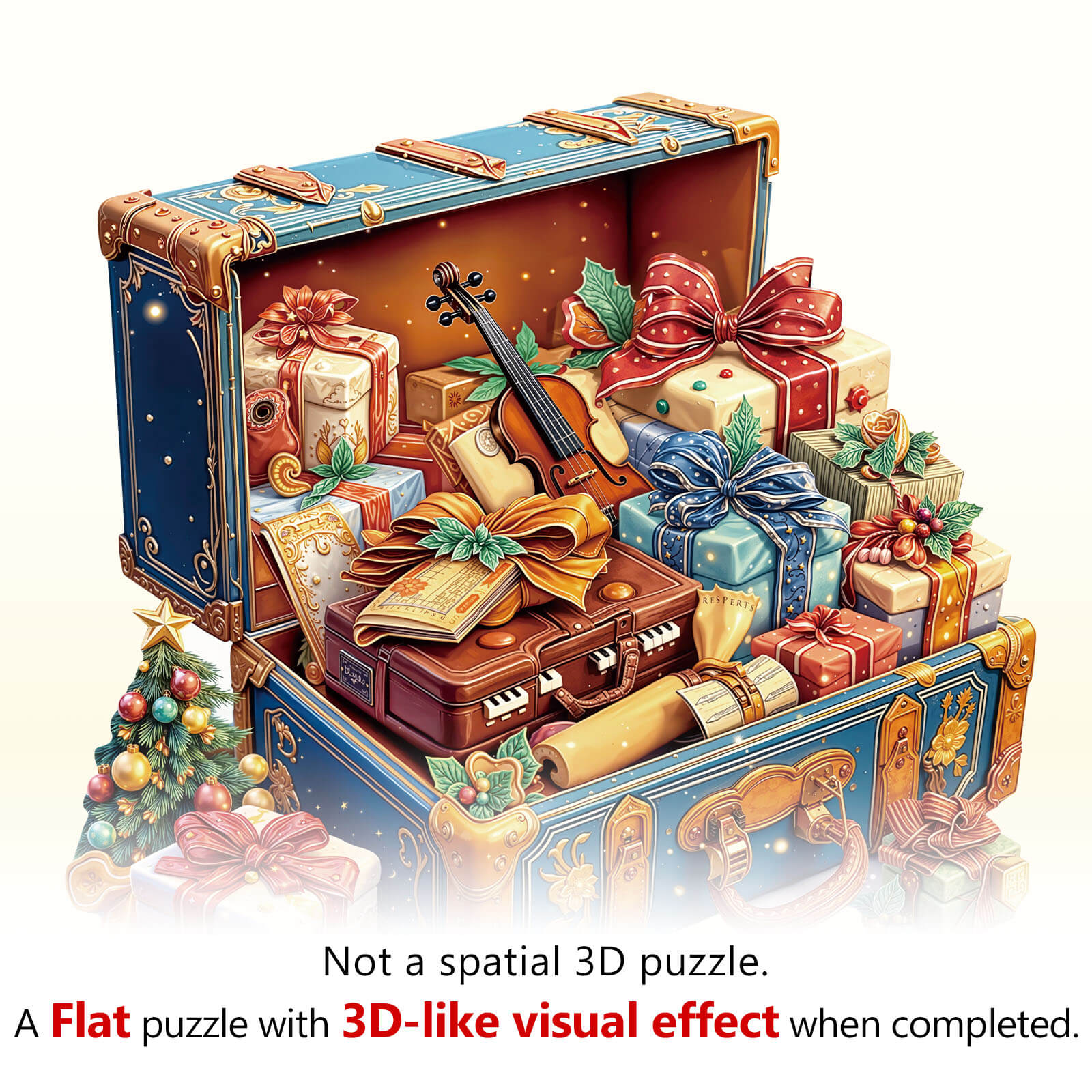 Music Gift Box Wooden Jigsaw Puzzle