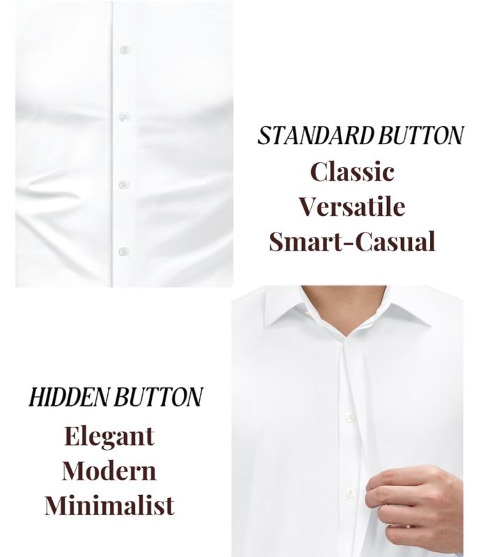 🔥Last Day Promotion!🔥Men’s Stretch Slim-Fit Long Sleeve Dress Shirt