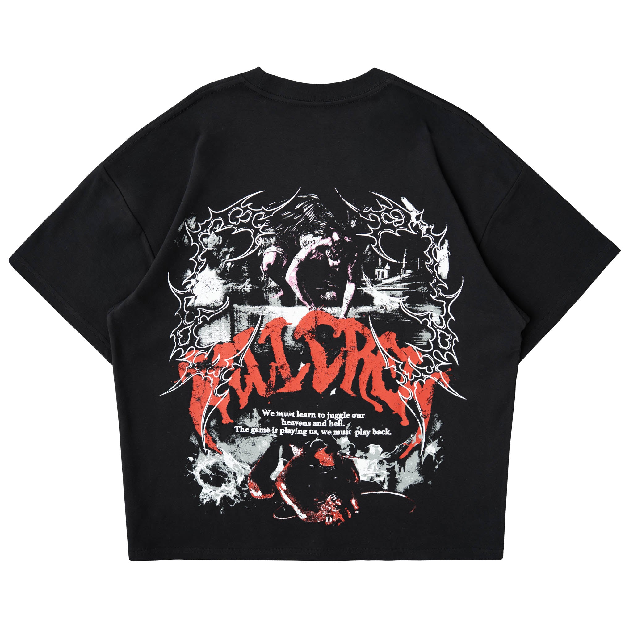 RELAXED FIT NATURAL COTTON DUALITY T-SHIRT