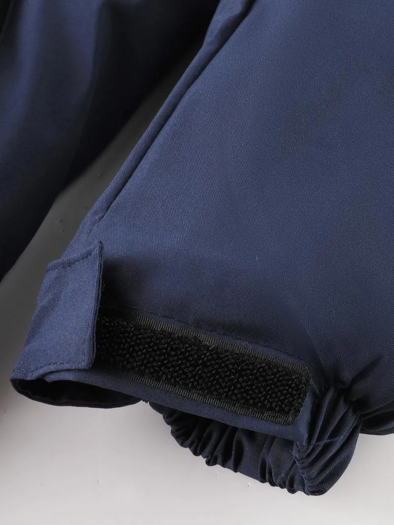 Men's Winter Ski Jacket Warm Fleece Lined Waterproof Windproof Hooded Insulated Outdoor Jacket