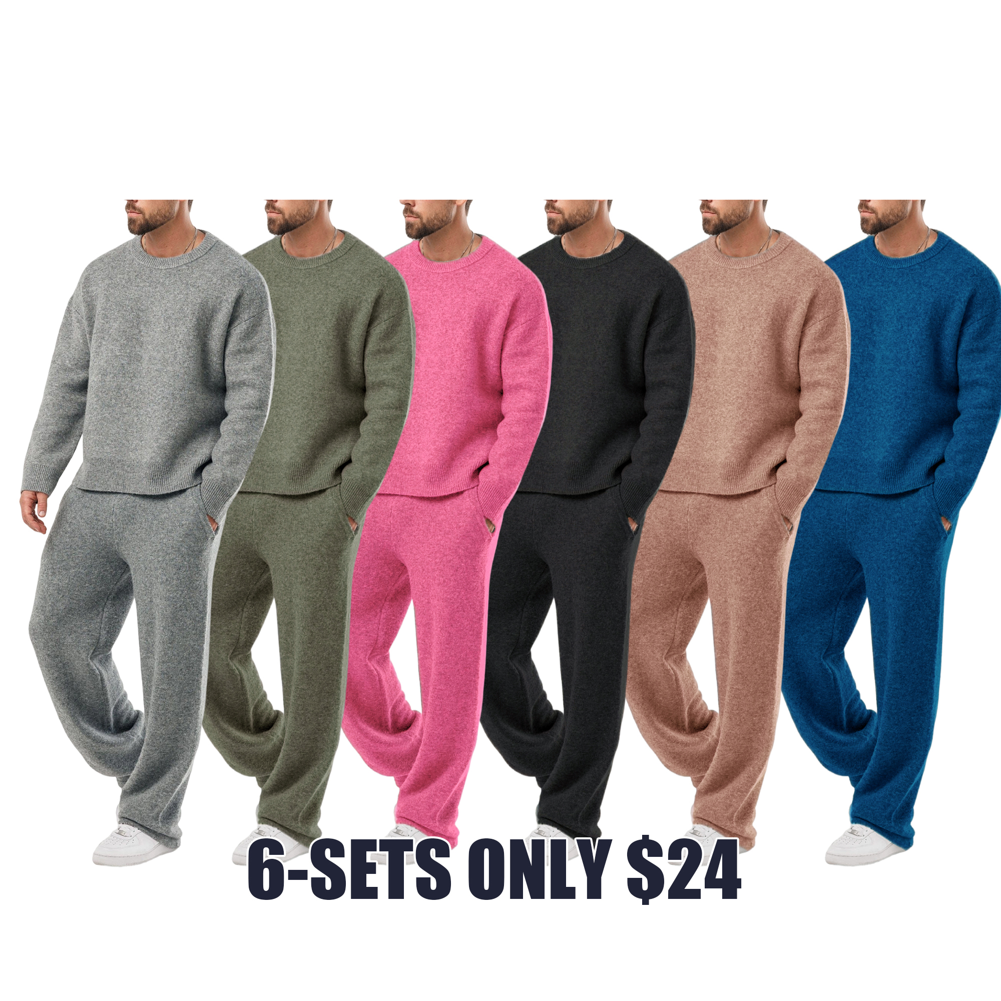 ✨Classic Grey Marl Knit Sweater — Long Sleeve Knit Top