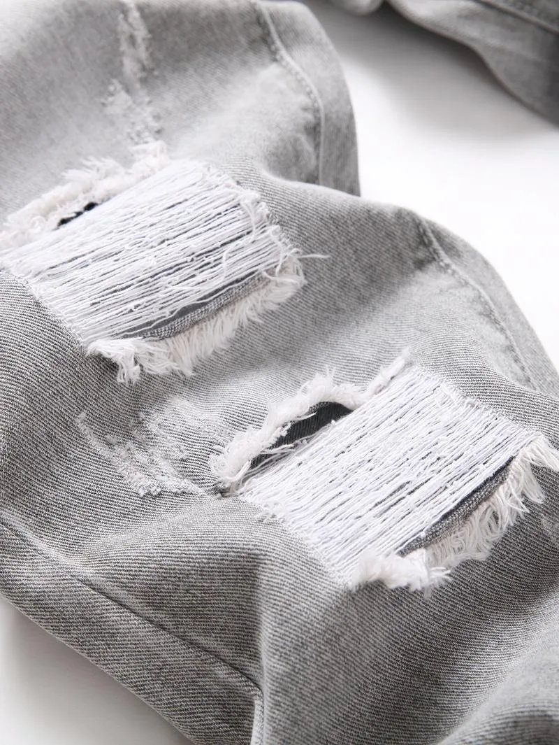 Men's slim-fit fashionable jeans