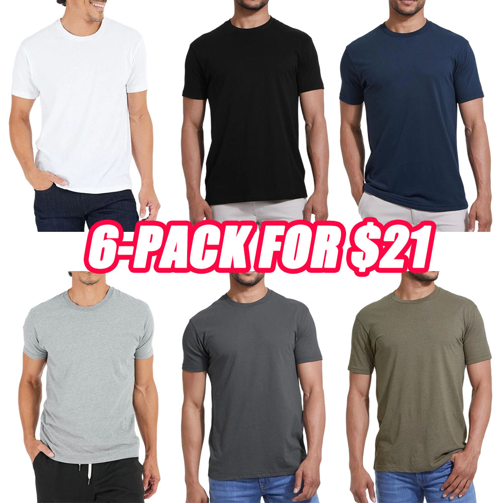Men’s Short Sleeve Crew Neck T-Shirt – Premium Fit for Everyday Comfort, Casual Streetwear, Workwear, or Men Gifts