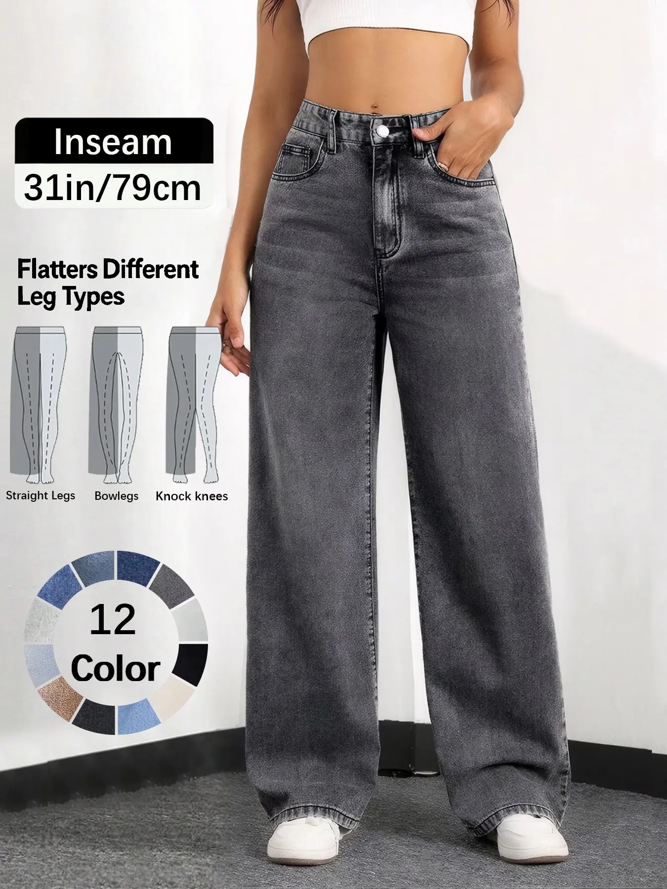 Women’s Comfort Stretch Elastic Waist Denim Jeans