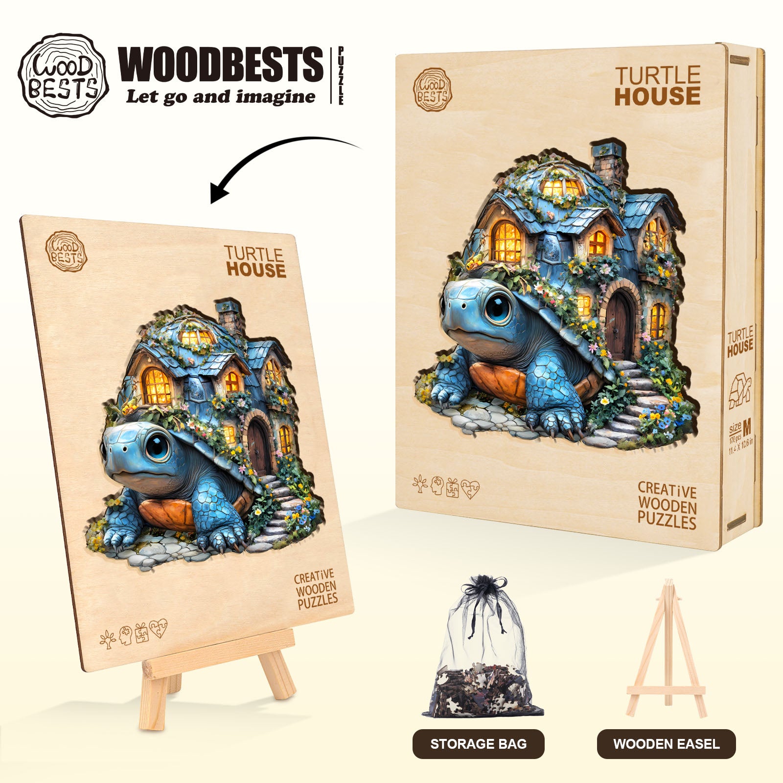 Turtle House Wooden Jigsaw Puzzle