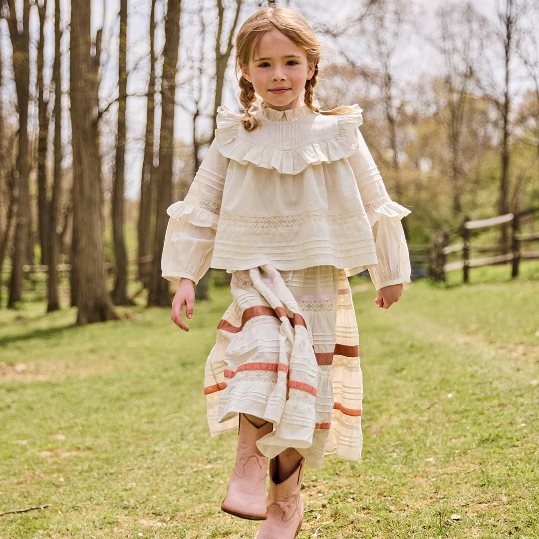 Girls Lorin Skirt - Antique White