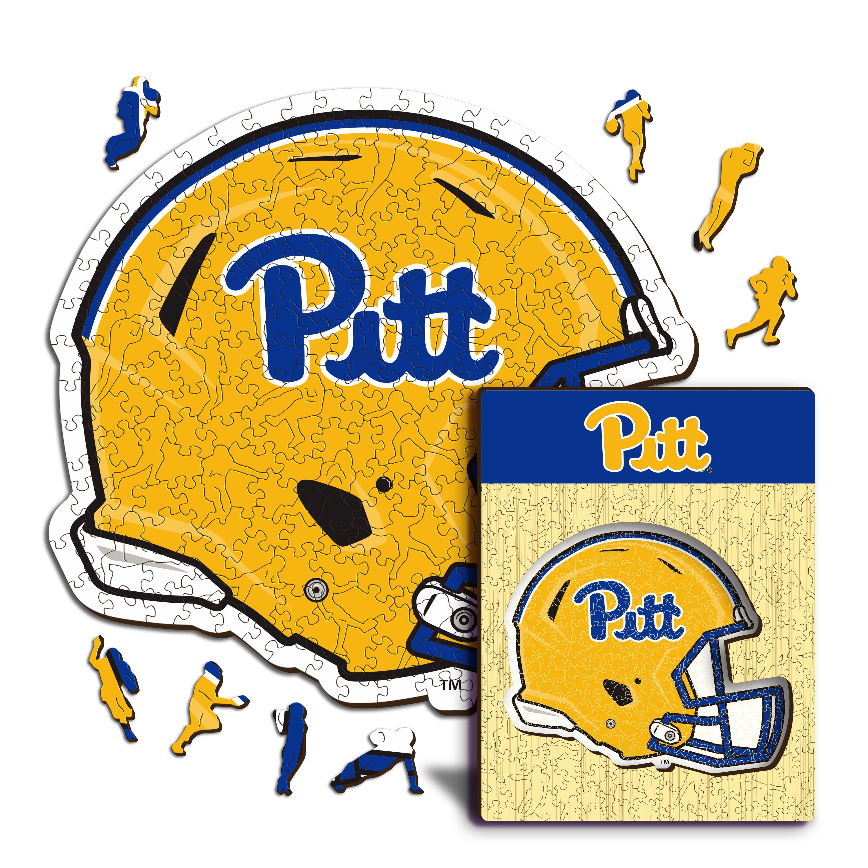 University of Pittsburgh Helmet - Wooden Puzzle