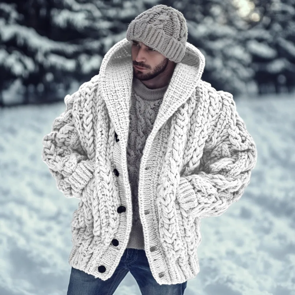 Vintage Fairman Island Jacquard Buttons Sweater Cardigan