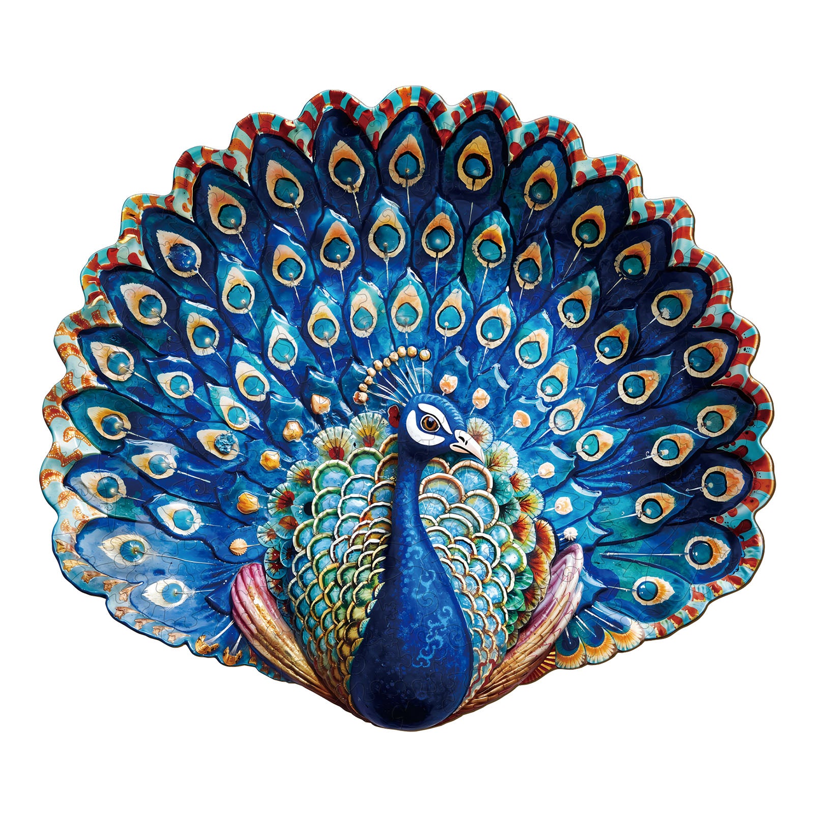 Peacock Fantasy Wooden Jigsaw Puzzle