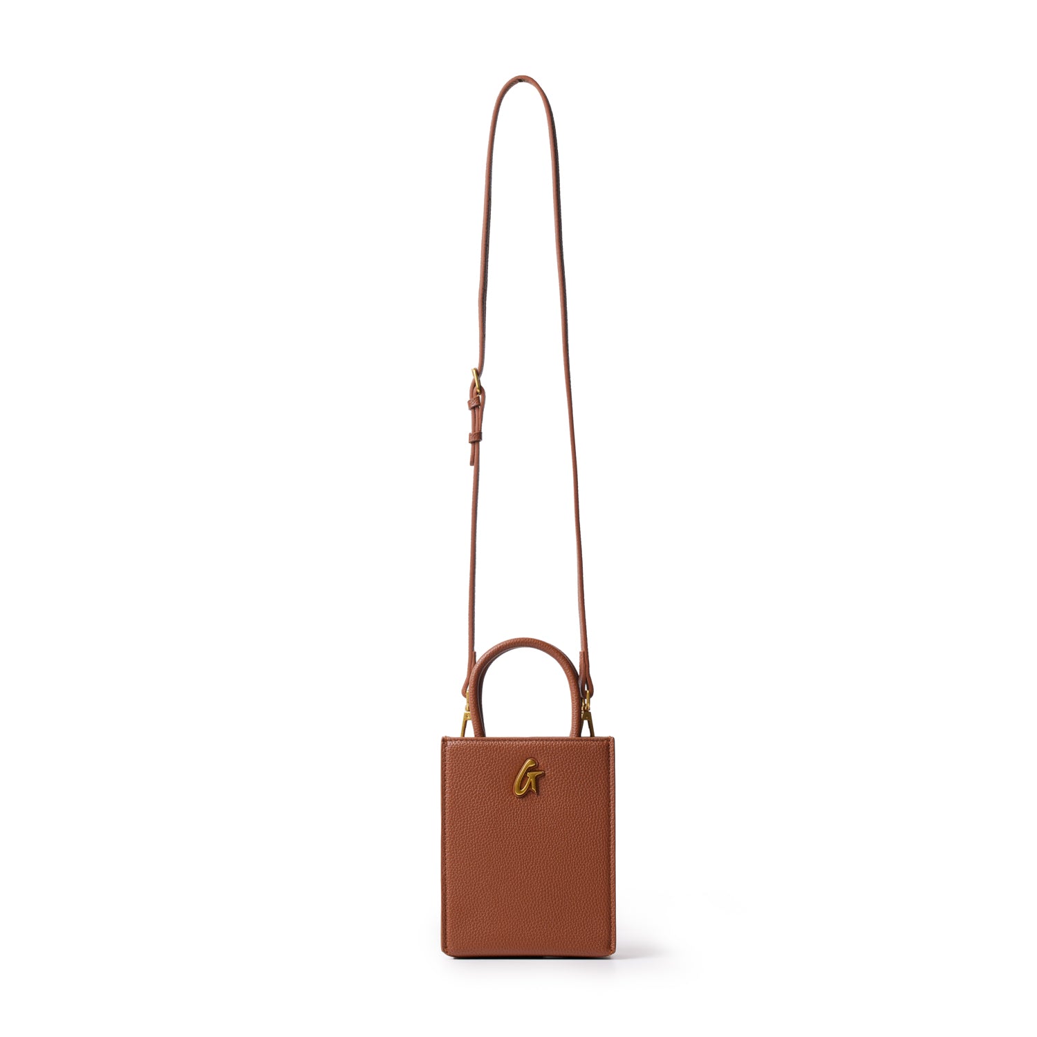MINI PEBBLE TOTE - BROWN