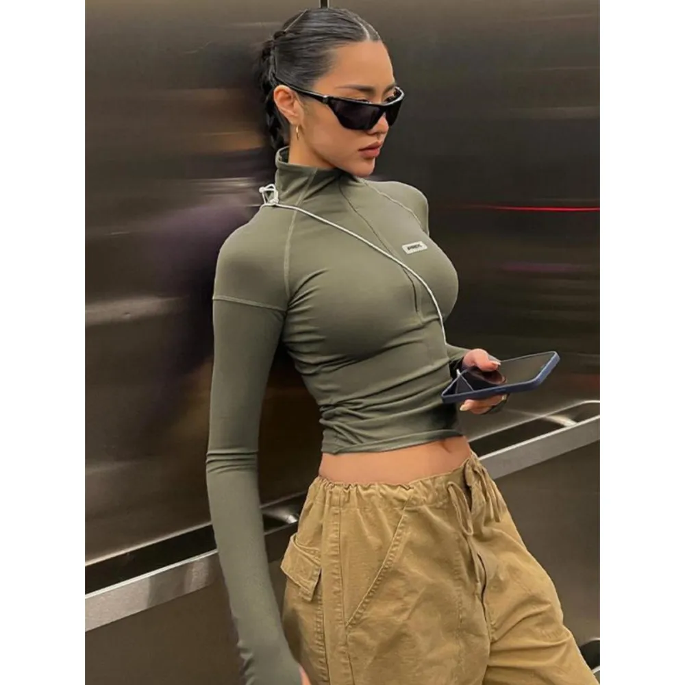 Women's Zipper Crop Jacket