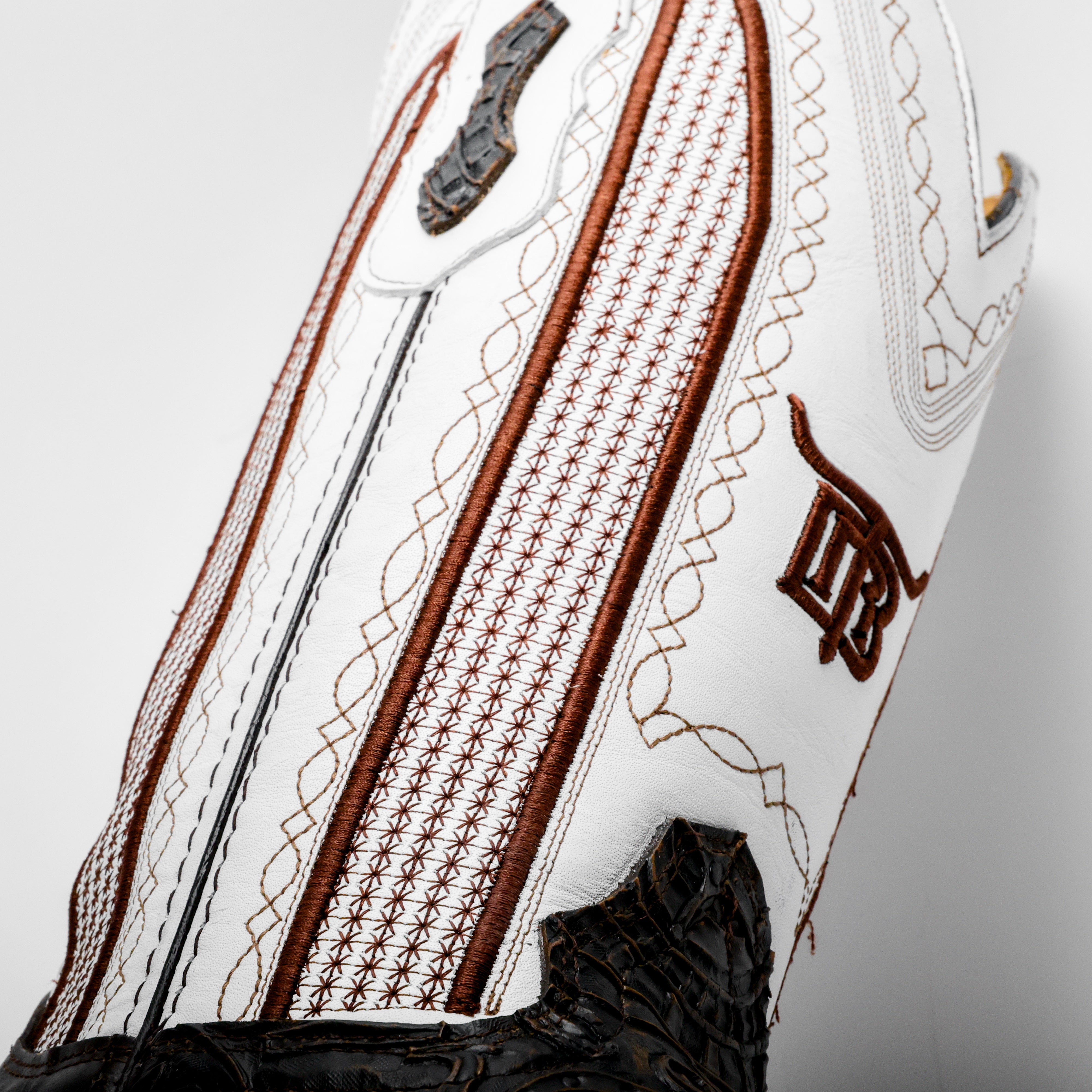 “Ace Of Spades” Bronze Boots - Square Toe