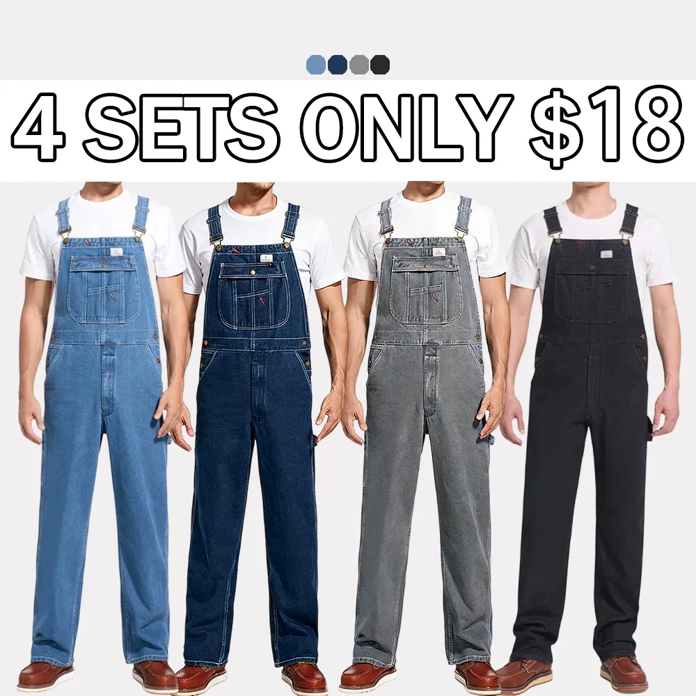 Mens Work Denim Bib Overalls