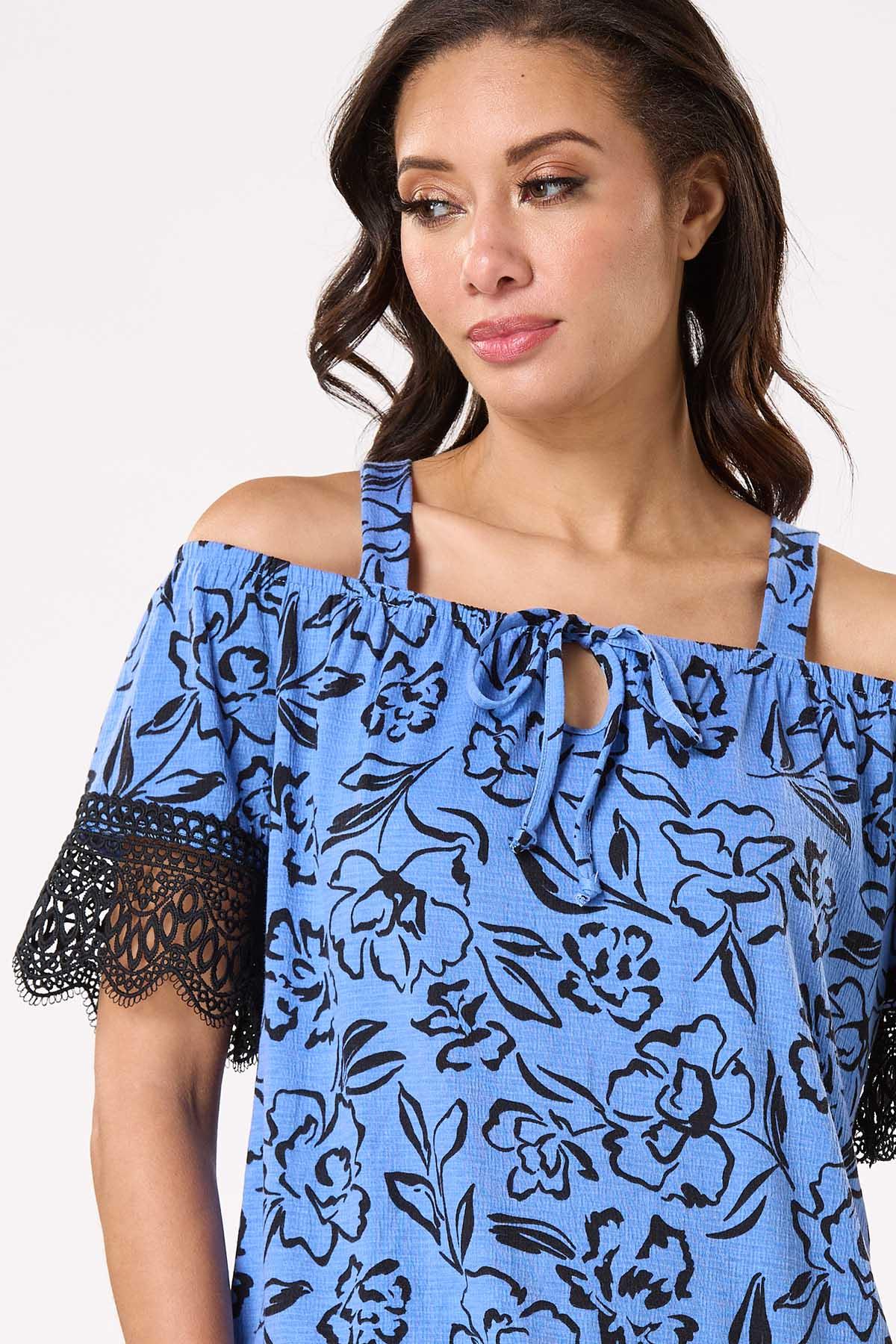 Crochet Cold Shoulder Top