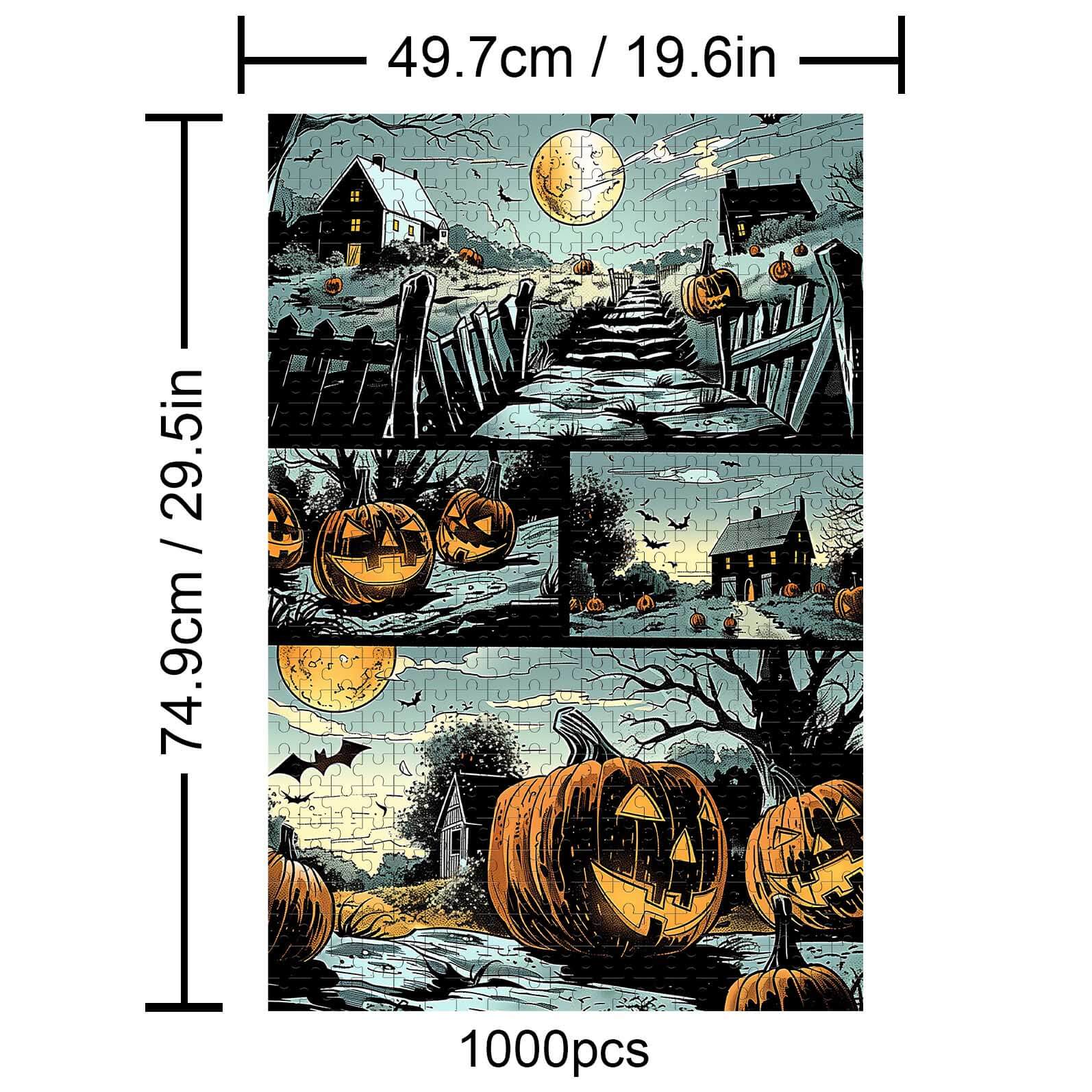 Scary Pumpkin 500 / 1000 Piece Puzzle