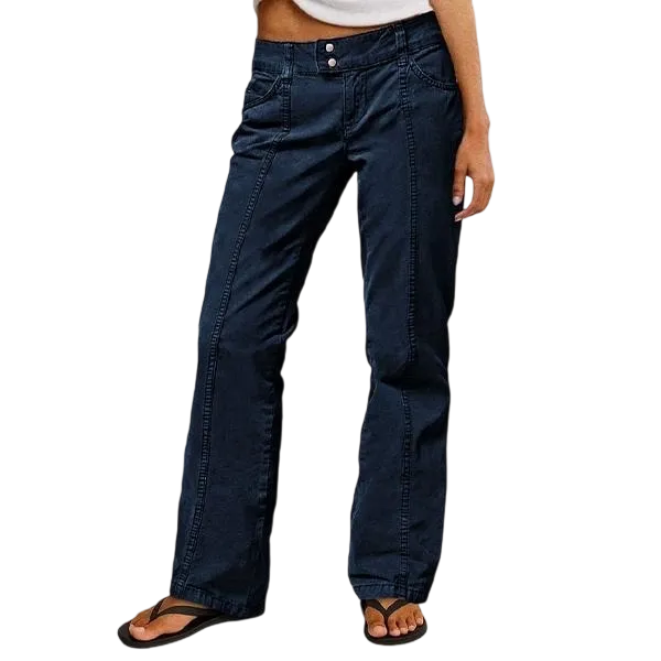 Women's mid-rise straight leg pants