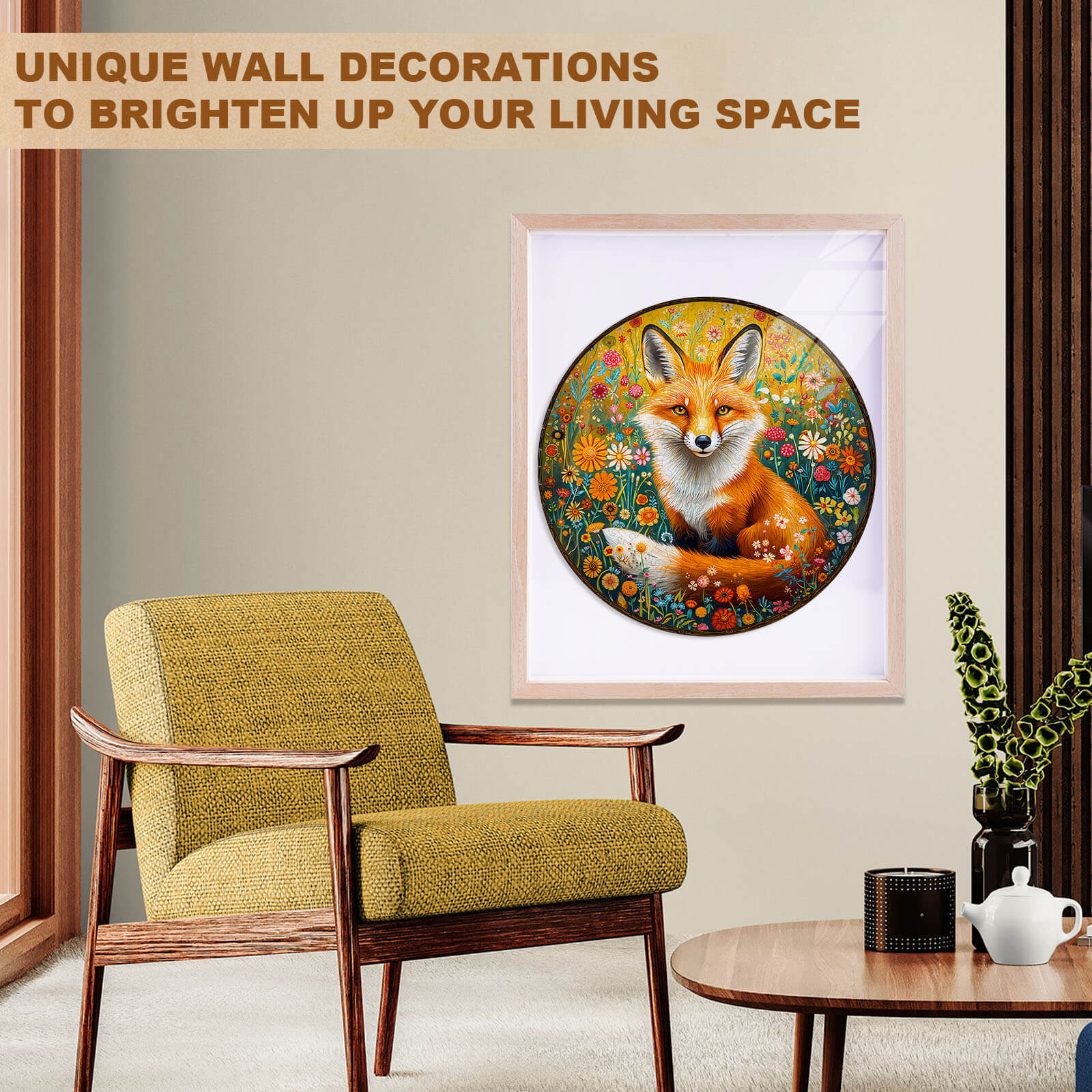 Fantasy Garden Guardian-Fox Wooden Jigsaw Puzzle